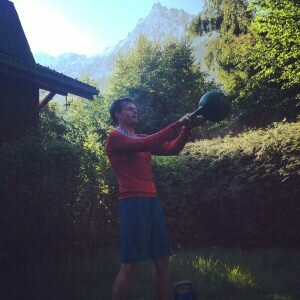 Stunning view for a kettlebell session