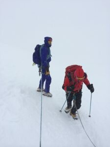 Descending in a whiteout, parties still going up, wtf?!