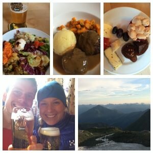 Incredible food and beer at the Stüdlhütte