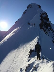 The West Ridge of the Dufourspitze