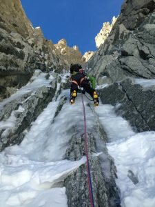 Beautiful conditions on the Pellissier Gully