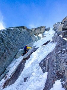 My hardest ice lead yet. Photo: Heather Swift